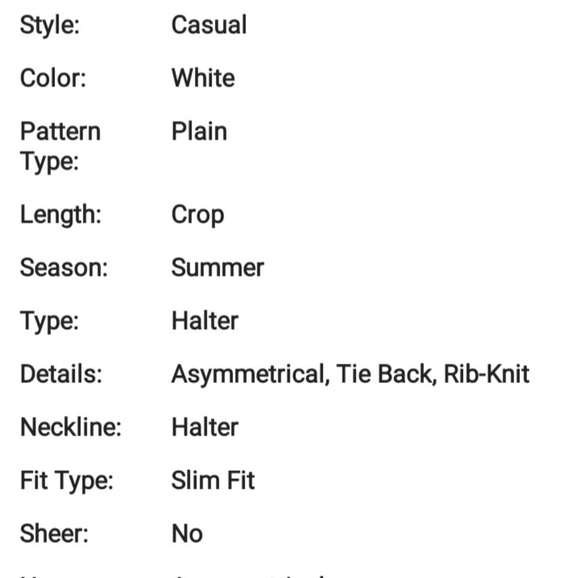 Tie Back Halter Top - Picture 7 of 7